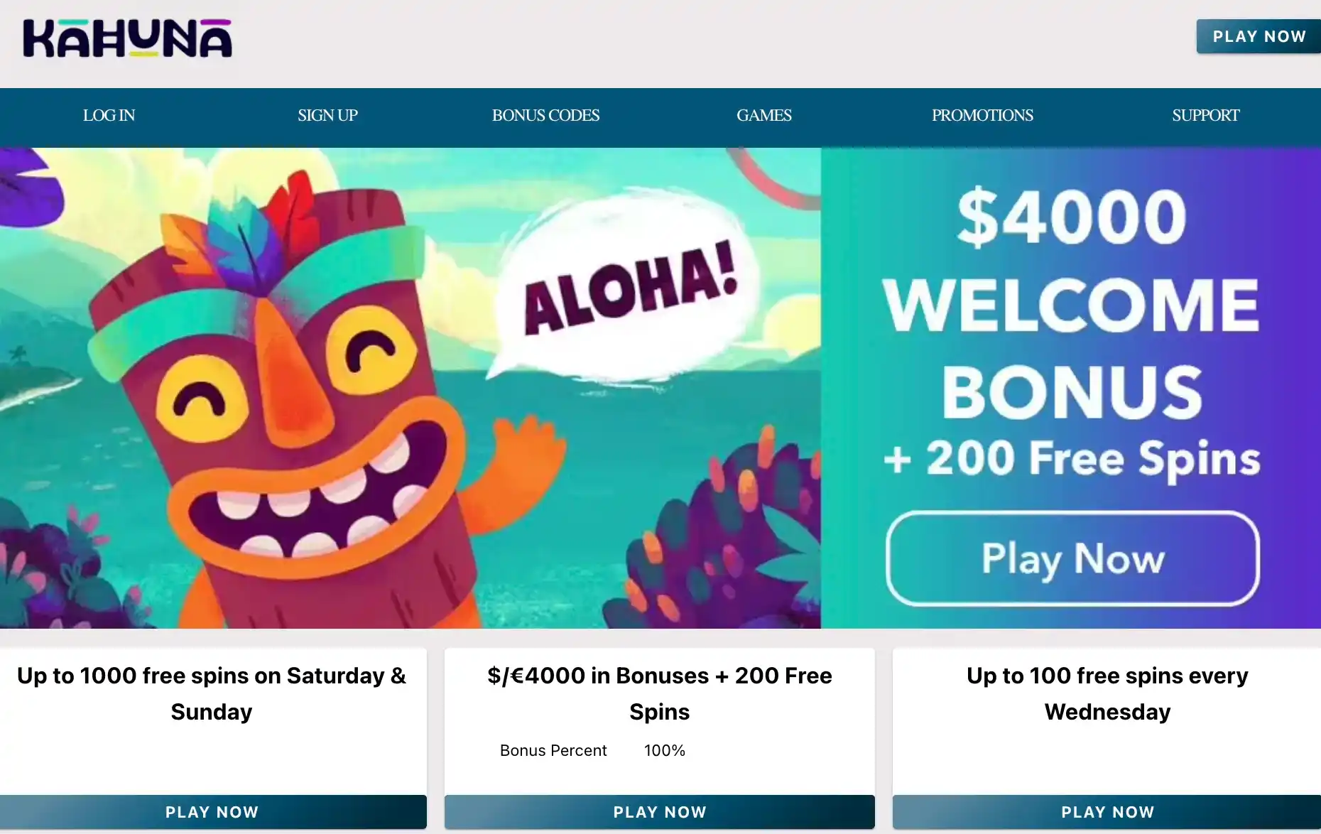 kahuna casino